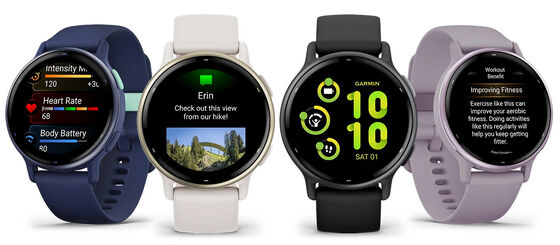 غارمين إفيفوكتيف 5 نساء رجال ساعة ذكية سليكون